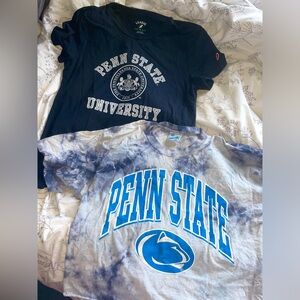 Women’s Penn State University tees, size large, PSU